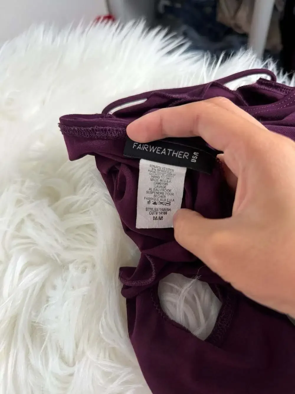 Y2K Fairy Grunge Plum Off Shoulder Cami Top Rhinestone Detail